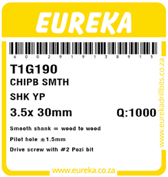 T1G190 - Chipboard Screw -T1G190_Label_T